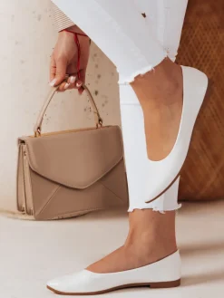 Baleriny>Dstreet Baleriny damskie w szpic ILLARI biały ZY0773