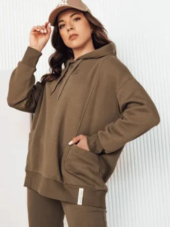 Bluzy Damskie>Dstreet Bluza damska ALIEENS brązowa BY1278