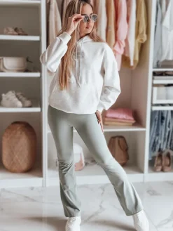 Bluzy Damskie>Dstreet Bluza damska oversize z kapturem MINMIN LOVE szara BY1496