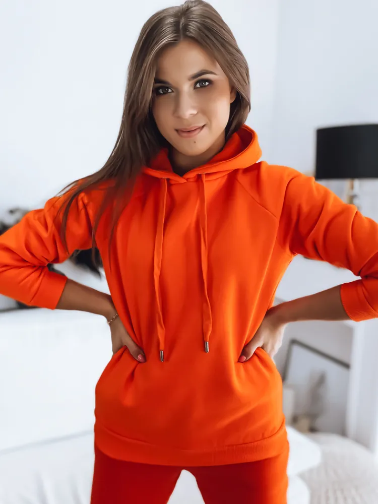 Bluzy Damskie>Dstreet Bluza damska POLINA pomarańczowa BY1142