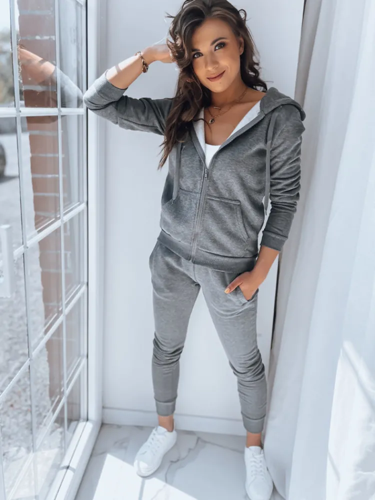 Bluzy Damskie>Dstreet Bluza damska rozpinana z kapturem antracytowa BY0232z