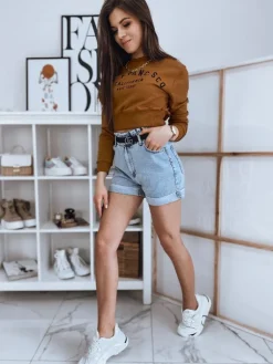 Bluzy Damskie>Dstreet Bluza damska SAN FRANCISCO ruda BY0923