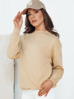 Bluzy Damskie>Dstreet Bluza damska SWAN beżowa BY1291