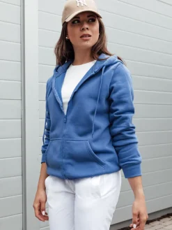 Bluzy Damskie>Dstreet Bluza damska VICTORIA ciemnoniebieska BY1320