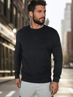 Bluzy Męskie>Dstreet Bluza męska basic czarna BX5882