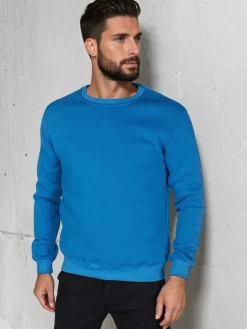 Bluzy Męskie>Dstreet Bluza męska basic niebieska BX5883