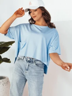 Bluzki Damskie>Dstreet Bluzka damska ARRIWA błękitna RY2509