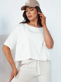 Bluzki Damskie>Dstreet Bluzka damska ARRIWA ecru RY2507