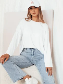 Bluzki Damskie>Dstreet Bluzka damska BAFINA biała RY2453