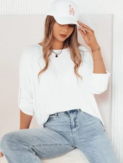 Bluzki Damskie>Dstreet Bluzka damska BAFINA biała RY2453