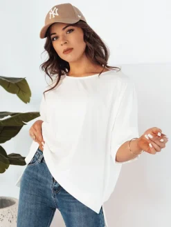 Bluzki Damskie>Dstreet Bluzka damska JOILL biała RY2472