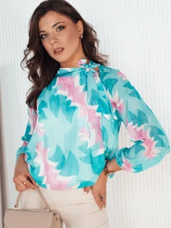 Bluzki Damskie>Dstreet Bluzka damska MIREL miętowa RY2355