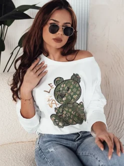 Bluzki Damskie>Dstreet Bluzka damska OSTIO biała RY2361