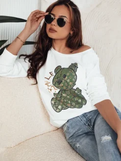 Bluzki Damskie>Dstreet Bluzka damska OSTIO biała RY2361