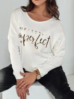 Bluzki Damskie>Dstreet Bluzka damska oversize PERFSTYLE biała RY2665