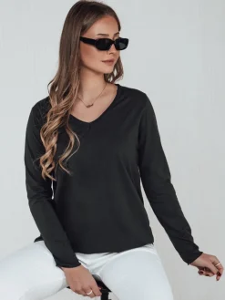 Bluzki Damskie>Dstreet Bluzka damska oversize VAVLSTYLES gładka grafitowa RY2685