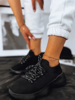 Buty Skarpetkowe|Buty Sportowe>Dstreet Buty damskie KRISTA czarne ZY0307