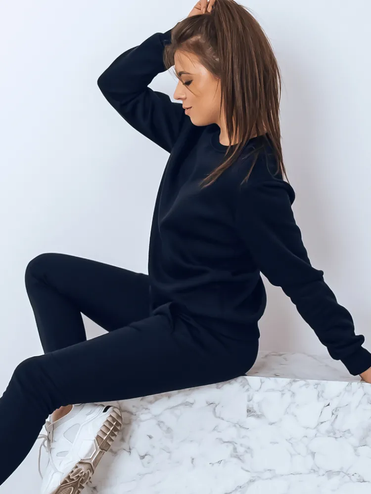 Bluzy Damskie>Dstreet Damska granatowa bluza dresowa LARA BY1203
