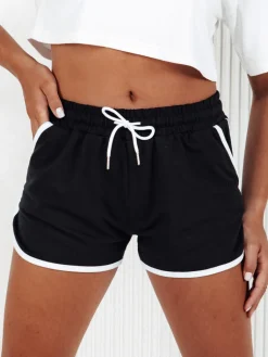 Spodenki Damskie>Dstreet Dresowe krótkie spodenki damskie TOP SPORT czarne SY0407