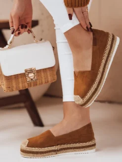 Espadryle>Dstreet Espadryle damskie LANSI kamelowe ZY0060