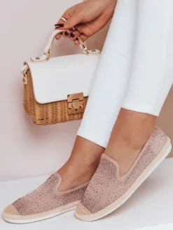 Espadryle>Dstreet Espadryle damskie SHINE beżowe ZY0062