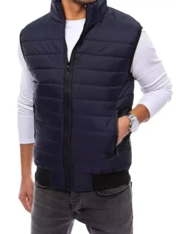 Kamizelki Męskie>Dstreet Kamizelka męska pikowana granatowa TX4020