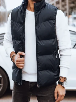 Kamizelki Męskie>Dstreet Kamizelka męska pikowana granatowa TX4570