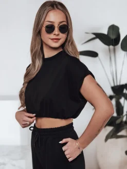 Komplety Damskie|Komplety Dresowe Damskie>Dstreet Komplet damski CHICBASE czarny AY1121