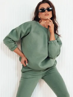 Komplety Dresowe Damskie>Dstreet Komplet damski dresowy ARIELLA PREMIUM miętowy AY0779