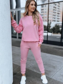 Komplety Dresowe Damskie>Dstreet Komplet damski dresowy FITT różowy AY0795