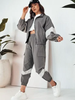 Komplety Damskie|Komplety Dresowe Damskie>Dstreet Komplet damski dresowy HAROL ciemnoszary AY1022