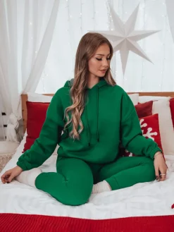 Komplety Dresowe Damskie>Dstreet Komplet damski dresowy KSENIIA PREMIUM zielony AY1111