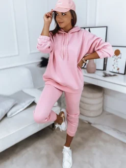 Komplety Dresowe Damskie>Dstreet Komplet damski dresowy KSENIIA PREMIUM różowy AY0706