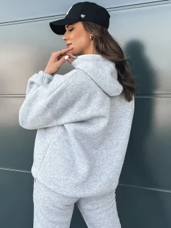 Komplety Dresowe Damskie>Dstreet Komplet damski dresowy KSENIIA PREMIUM jasnoszary AY0785