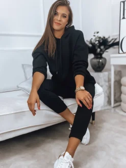 Komplety Dresowe Damskie>Dstreet Komplet damski dresowy KSENIIA PREMIUM czarny AY0707