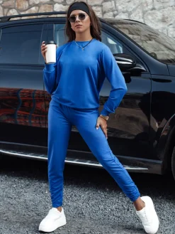 Komplety Dresowe Damskie>Dstreet Komplet damski dresowy MILIAN chabrowy AY1100