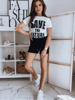 Komplety Dresowe Damskie>Dstreet Komplet damski SAVE II czarny AY0579