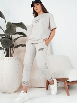 Komplety Dresowe Damskie>Dstreet Komplet damski SIPAN szary AY1042