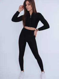 Komplety Damskie|Komplety Dresowe Damskie>Dstreet Komplet damski sportowy PANAMERA II czarny AY0523