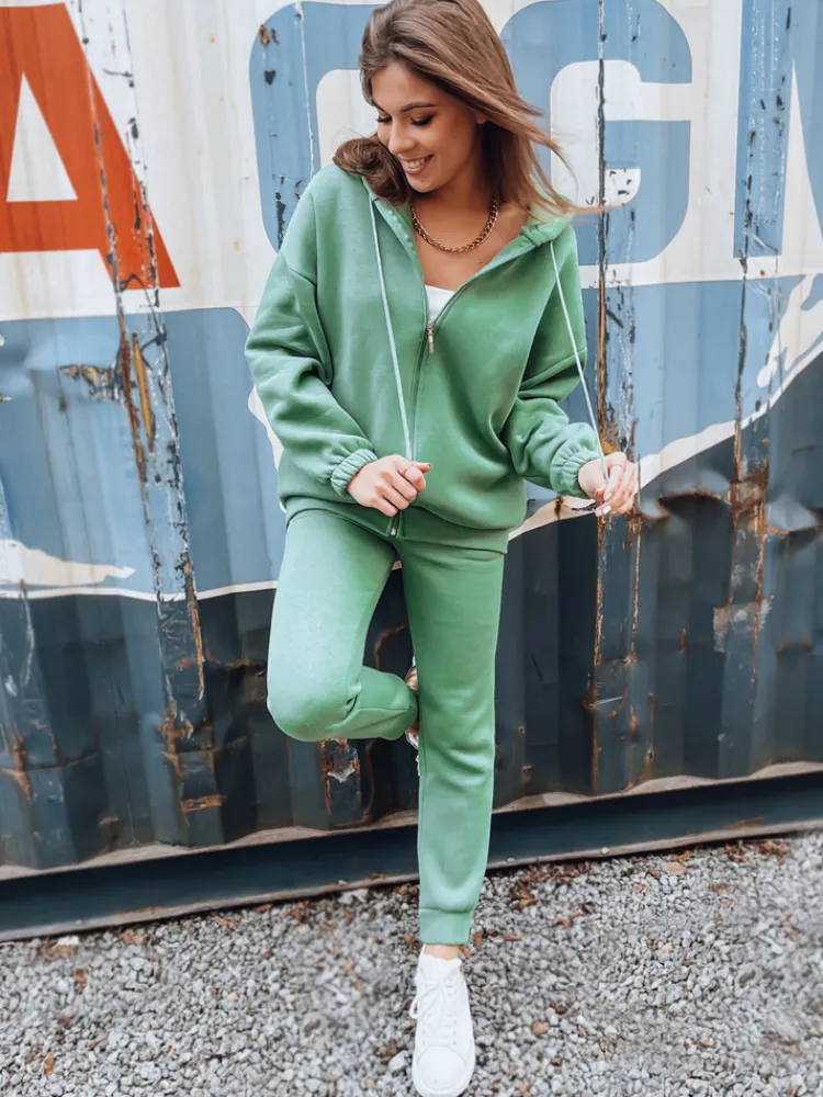 Komplety Dresowe Damskie>Dstreet Komplet dresowy damski AMILIA PREMIUM miętowy AY0774