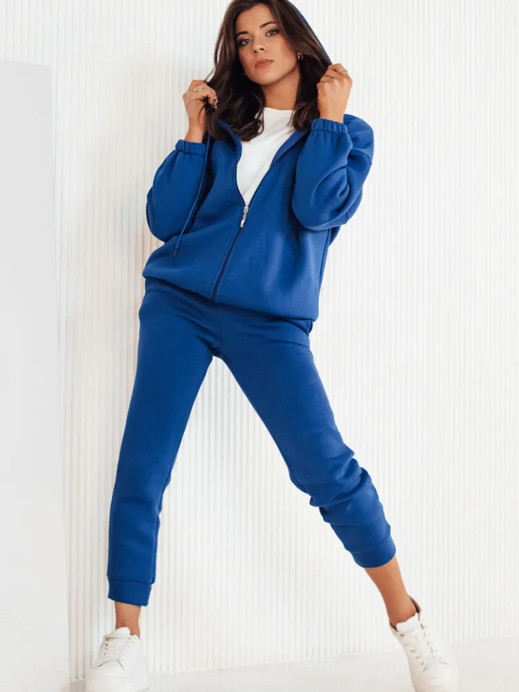 Komplety Dresowe Damskie>Dstreet Komplet dresowy damski AMILIA PREMIUM niebieski AY0773