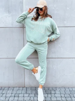 Komplety Dresowe Damskie>Dstreet Komplet dresowy damski BULLS jasnozielony AY0899