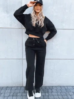 Komplety Dresowe Damskie>Dstreet Komplet dresowy damski MARINO czarny AY0976