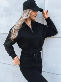 Komplety Dresowe Damskie>Dstreet Komplet dresowy damski MARINO czarny AY0976