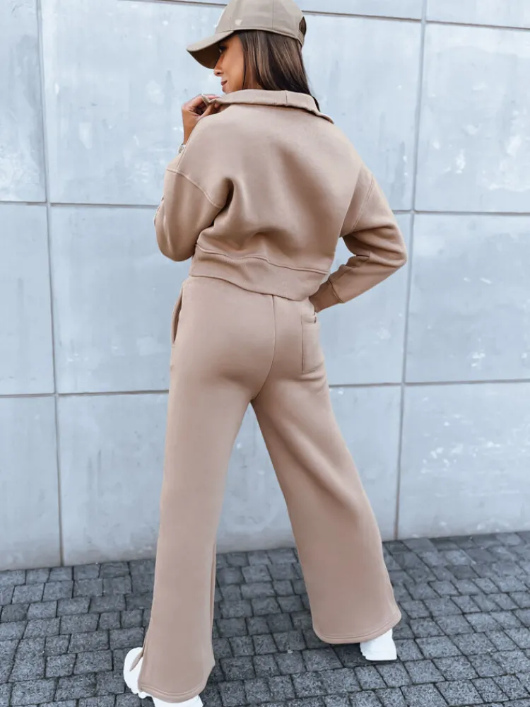 Komplety Dresowe Damskie>Dstreet Komplet dresowy damski MARINO beżowy AY0975