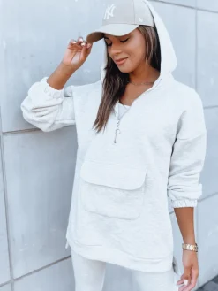 Komplety Dresowe Damskie>Dstreet Komplet dresowy damski MAYALAN jasnoszary AY0941