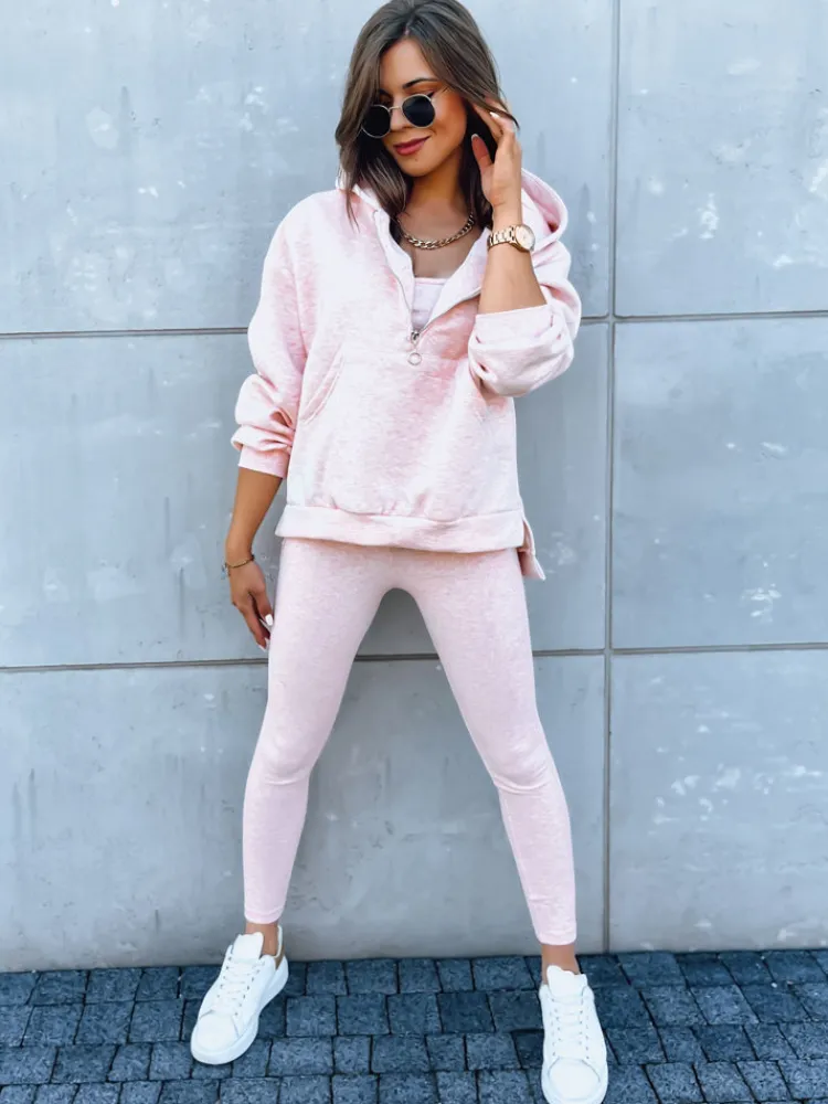 Komplety Dresowe Damskie>Dstreet Komplet dresowy damski 3w1 różowy BRAND OF YOUR STYLE AY0939
