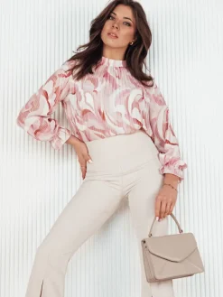 Wyjątkowe Okazje|Koszule Damskie>Dstreet Koszula damska TORNI różowa DY0397