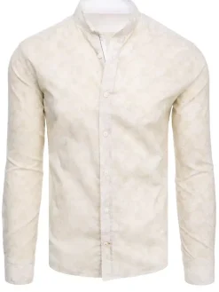 Koszule Męskie>Dstreet Koszula męska beżowa DX2306