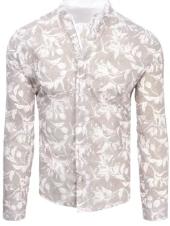 Koszule Męskie>Dstreet Koszula męska brązowa DX2257